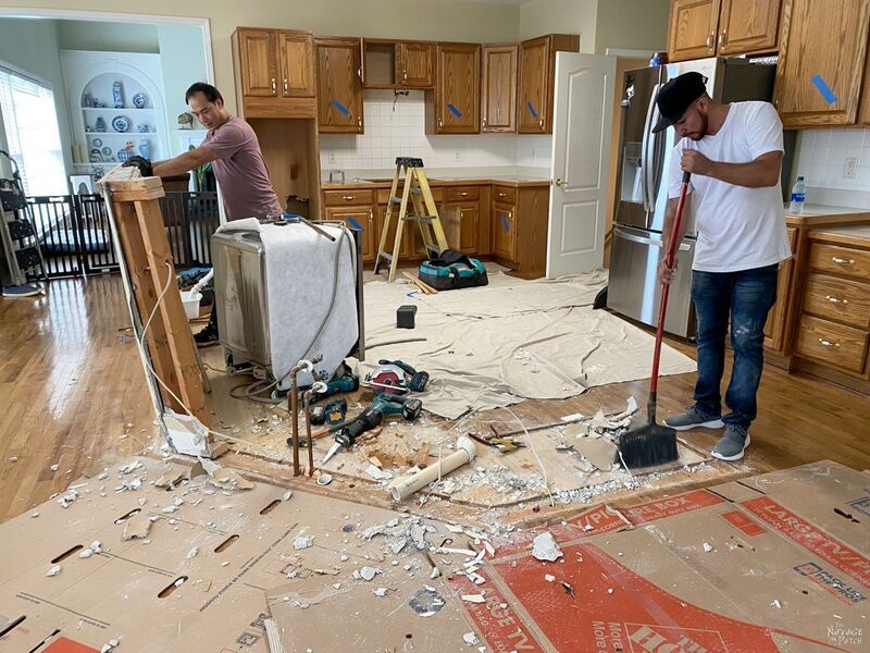 Step-by-step kitchen demolition process