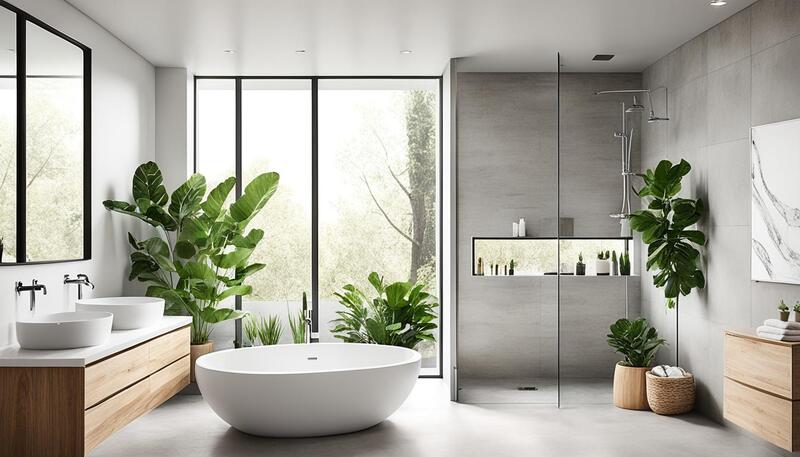 Embrace minimalism with sleek, modern bathroom designs