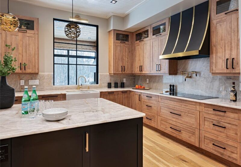 Mixing textures and finishes