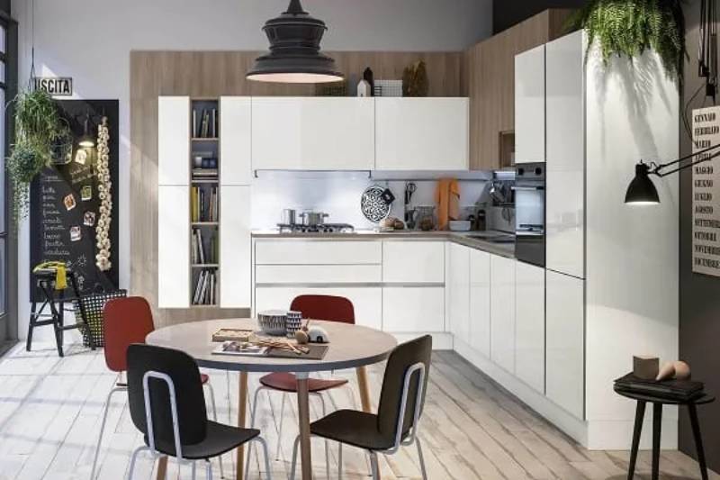 Premade kitchen cabinets provide an clean set up process