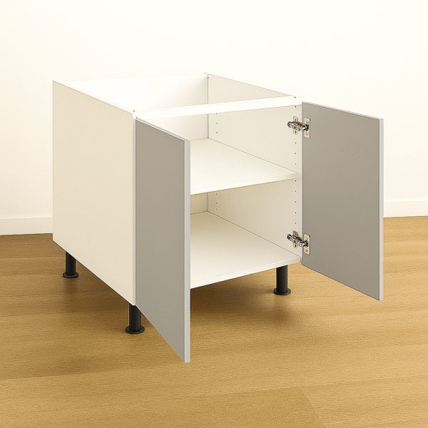 Base Cabinet 30" High - Melamine Flat Panel Double Doors With Ranging 24″ to 42″ - Image 6