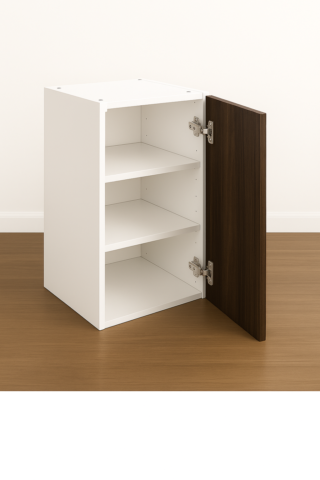 Wall Cabinet 30" High - Melamine Flat Panel Doors With Ranging 9" to 24"