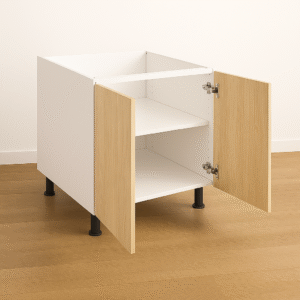 Base Cabinet 30" High - Melamine Flat Panel Double Doors With Ranging 24″ to 42″