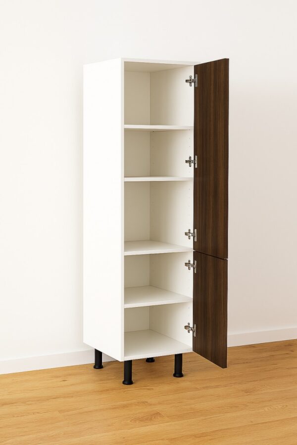 Pantry Cabinet 18" Wide x 85.5" High - Melamine Flat Panel Doors