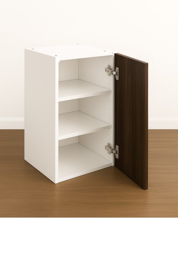 Wall Cabinet 36" High - Melamine Flat Panel Doors With Ranging 9" to 24"