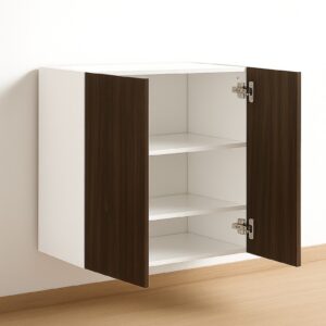 Wall Cabinet 36" High x 24'' - 36'' Wide - Melamine Flat Panel Double Doors