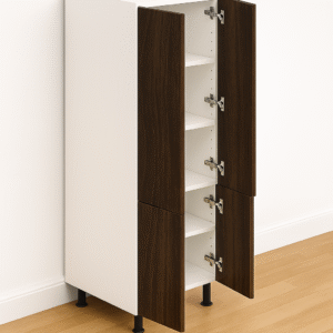 Pantry Cabinet 30" Wide x 91.5" High - Melamine Flat Panel Doors