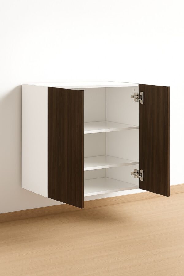 Wall Cabinet 36" High - Melamine Flat Panel Double Doors With Ranging 24" to 36"