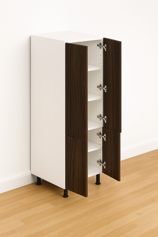 Pantry Cabinet 30" Wide x 91.5" High - Melamine Flat Panel Doors