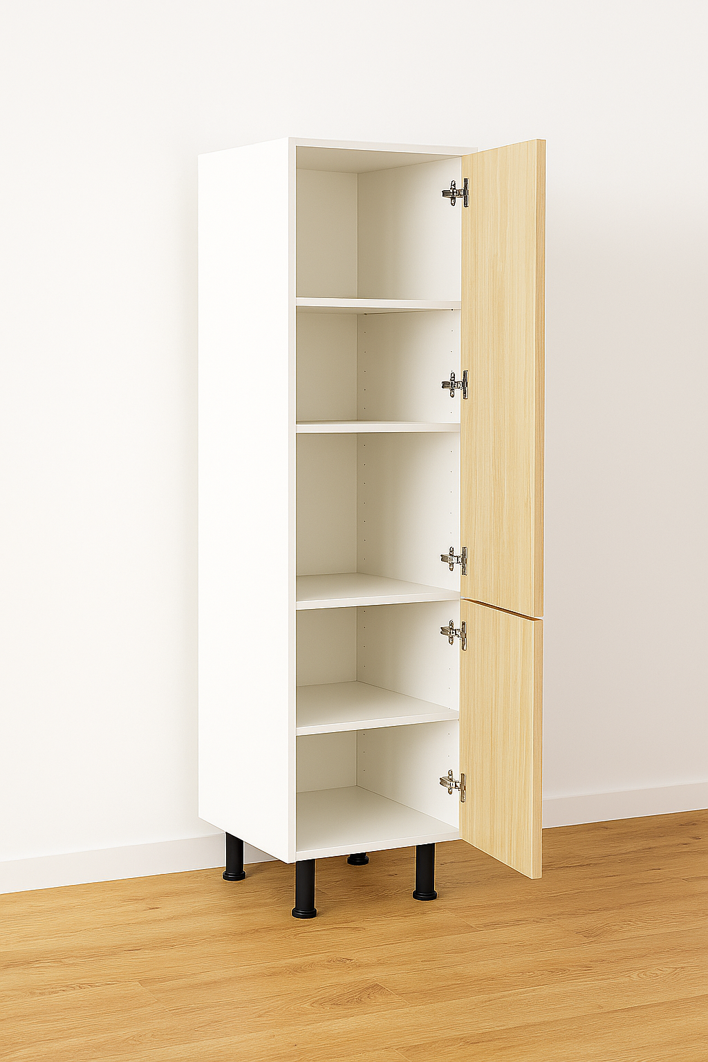 Pantry Cabinet 18" Wide x 85.5" High - Melamine Flat Panel Doors - Image 2