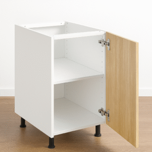 Base Cabinet 9" Wide x 30" High - Melamine Flat Panel Doors