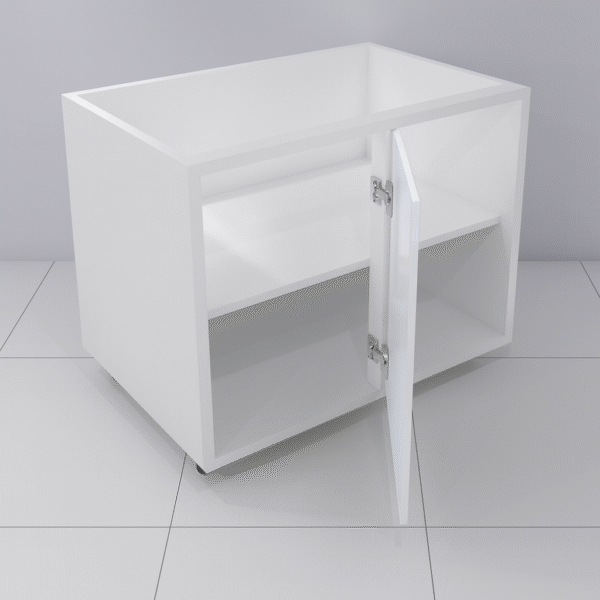 Base Blind Corner Cabinet 42" Wide x 36" High - Melamine Flat Panel Doors - Image 4