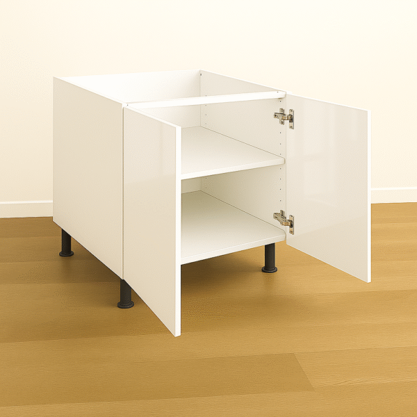 Base Cabinet 30" High - Melamine Flat Panel Double Doors With Ranging 24″ to 42″ - Image 4