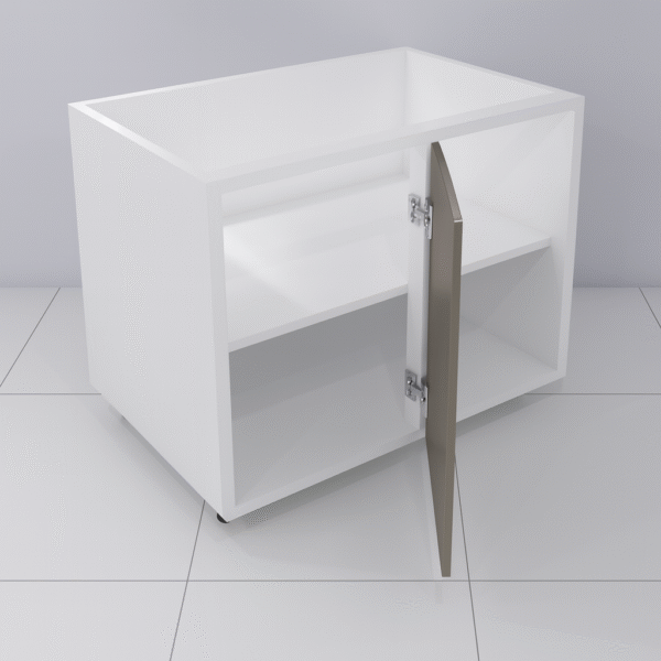 Base Blind Corner Cabinet 42" Wide x 36" High - Melamine Flat Panel Doors - Image 5