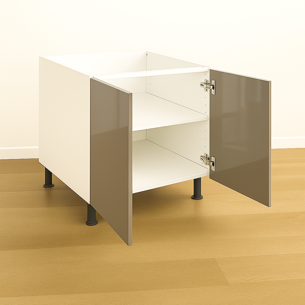 Base Cabinet 30" High - Melamine Flat Panel Double Doors With Ranging 24″ to 42″ - Image 5