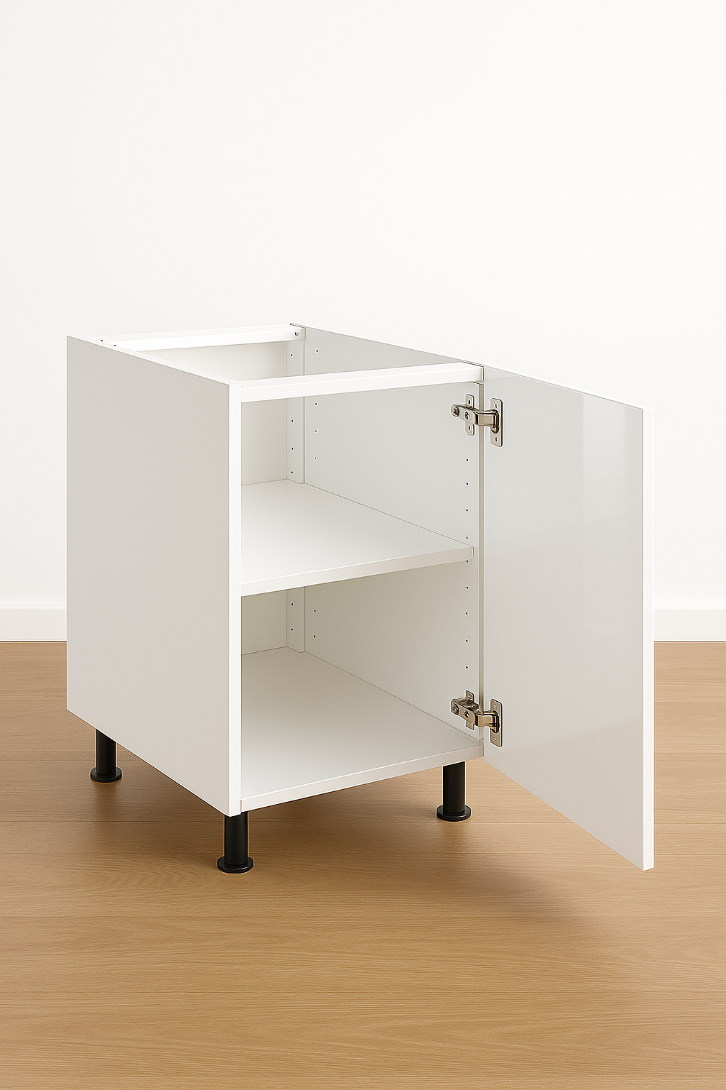 Base Cabinet 12" Wide x 30" High - Melamine Flat Panel Doors - Image 5