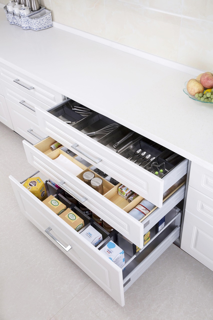kitchen cabinet with hidden storage