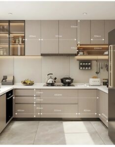 measuring kitchen wall for accurate cabinet fit