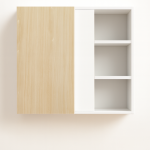 Wall Blind Corner Cabinet 30″ Wide x 30'' - 42'' High  – Melamine Flat Panel Doors