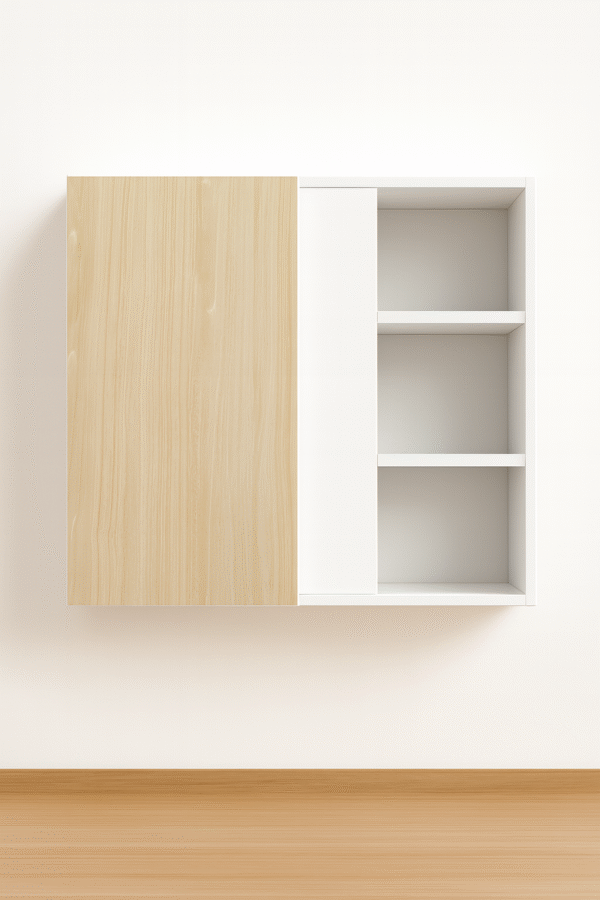 Wall Blind Corner Cabinet 30″ Wide – Melamine Flat Panel Doors With Ranging 30″ to 42″
