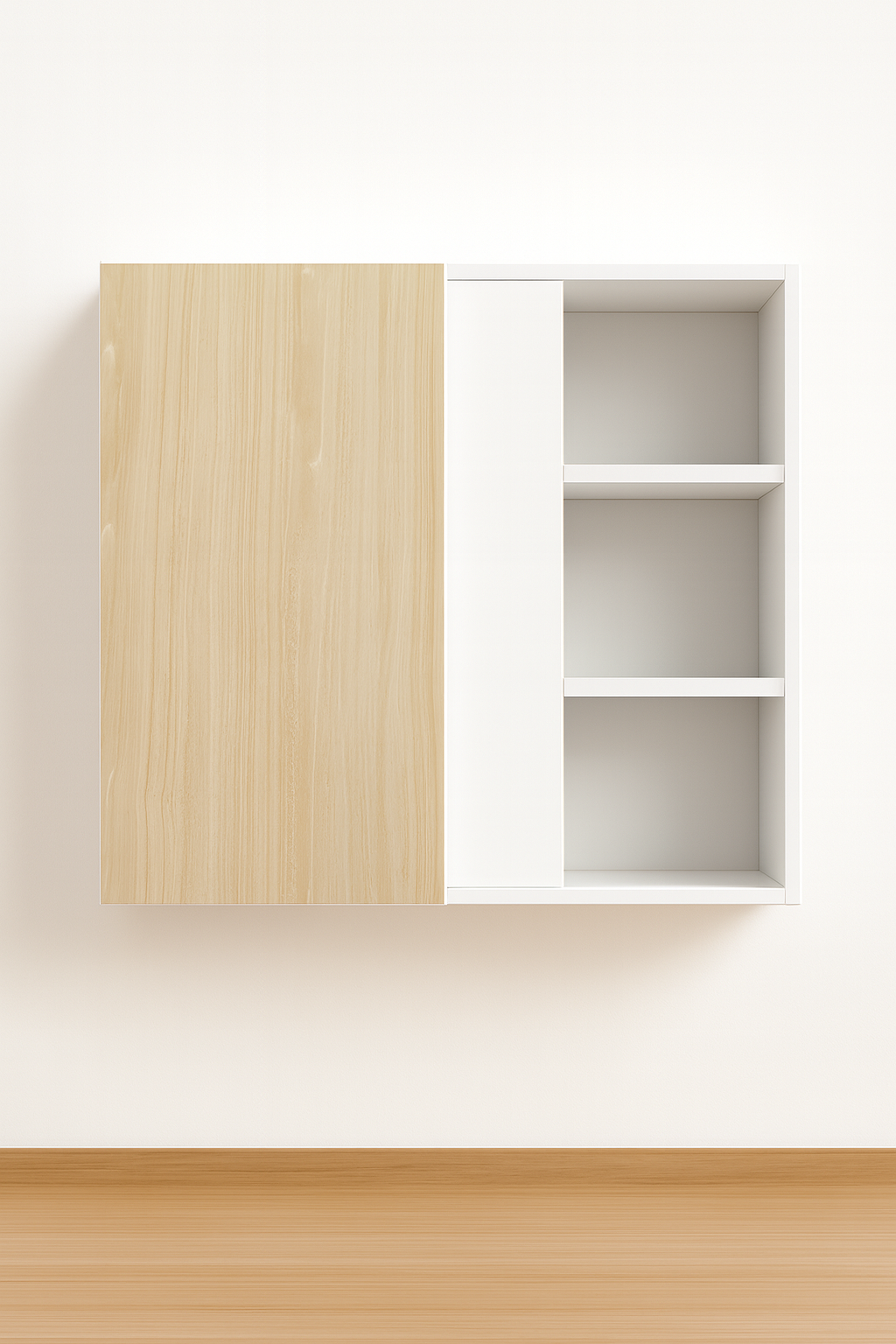 Wall Blind Corner Cabinet 30″ Wide – Melamine Flat Panel Doors With Ranging 30″ to 42″