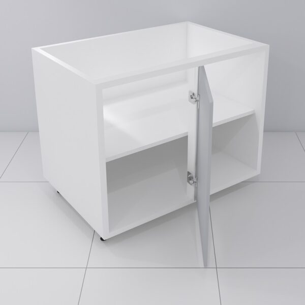 Base Blind Corner Cabinet 42" Wide x 36" High - Melamine Flat Panel Doors - Image 6