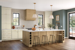 premium kitchen cabinet in a modern open-concept kitchen with island