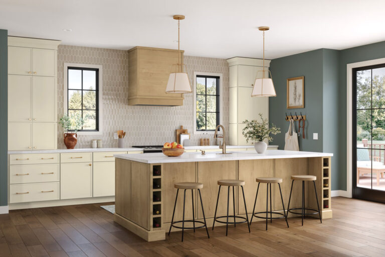 premium kitchen cabinet in a modern open-concept kitchen with island