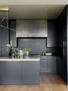 ikea kitchen cabinets in dark charcoal modern kitchen design