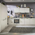 Modern minimalist kitchen cabinets Vaughan with white matte finish and sleek design