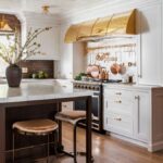 best kitchen cabinet colors Canada with elegant white cabinets and dark island