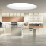 modern ready to assemble kitchen cabinets with minimalist island design