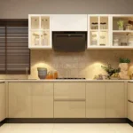 ready to assemble kitchen cabinets in a modern cream kitchen design