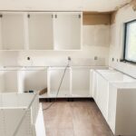How hard is it to install IKEA kitchen cabinets during a DIY kitchen renovation with base and wall cabinet frames