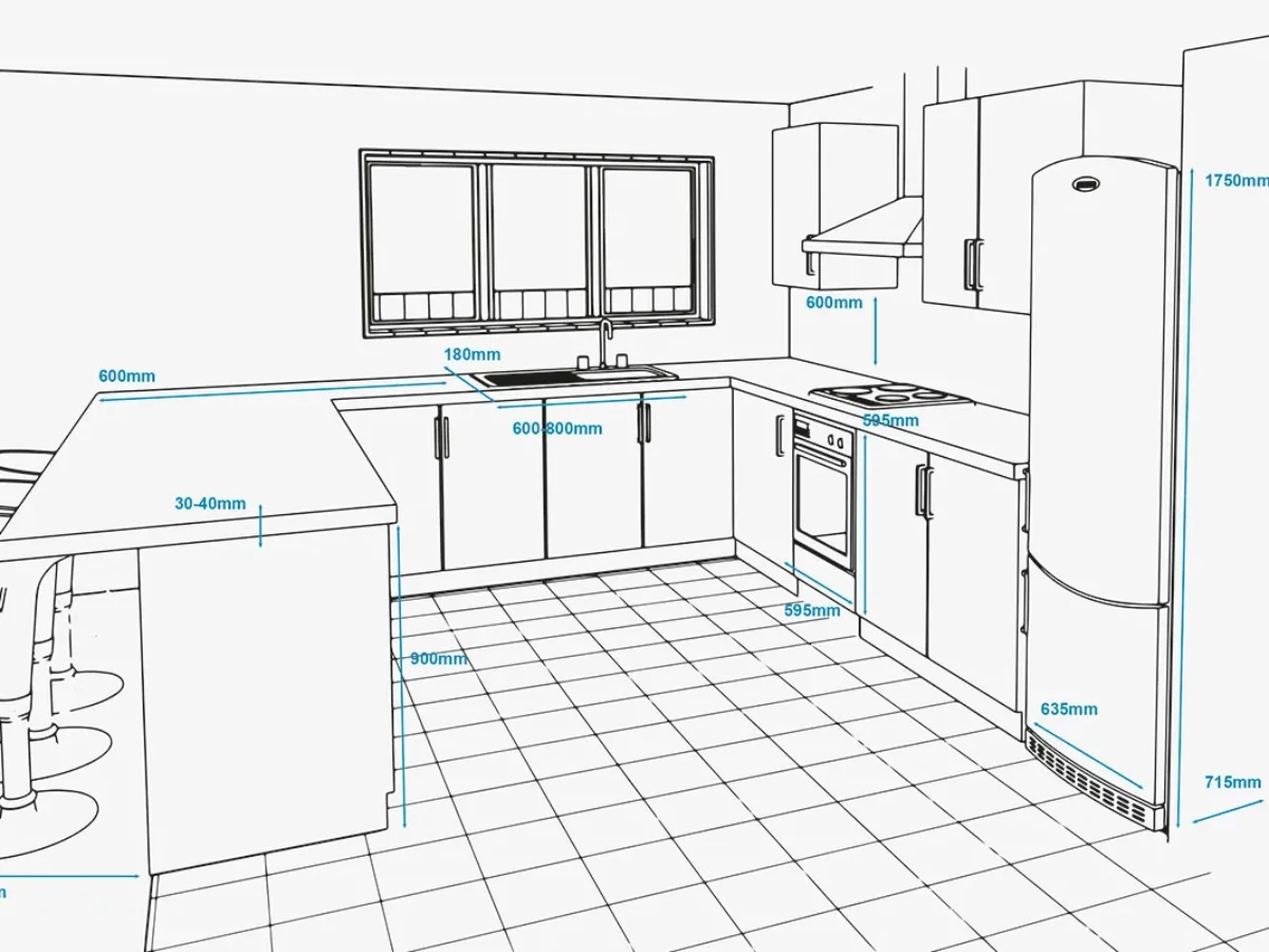 Standard kitchen cabinet dimensions chart for base wall tall and pantry cabinets